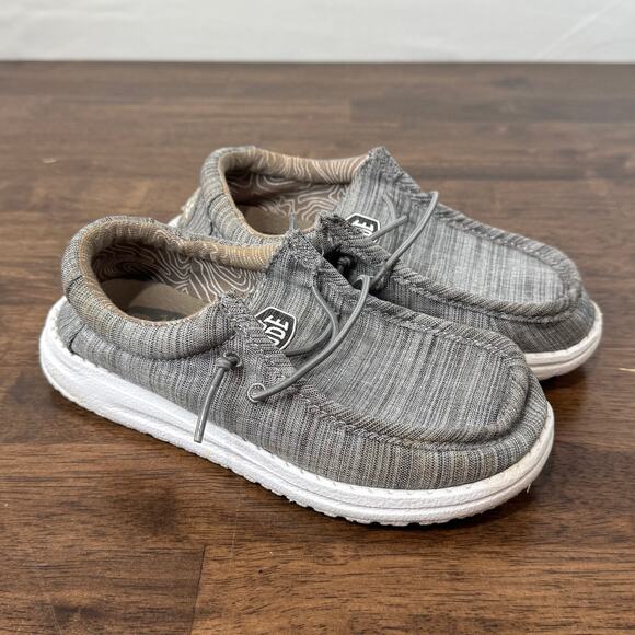 Dark Gray Hey Dudes Toddler 12C - Picture 1 of 5